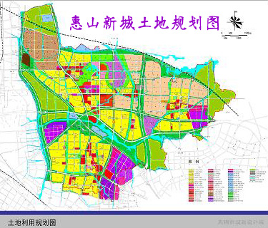 惠山新城土地规划图