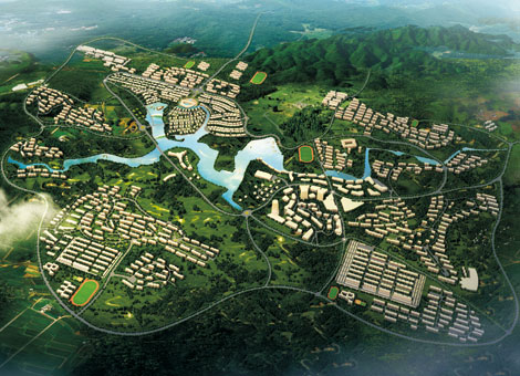 洞林湖新田城规划图