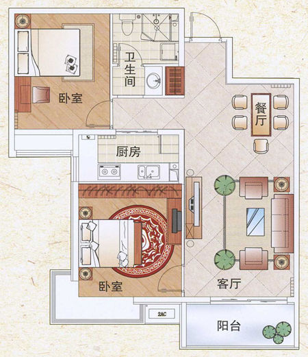 京熙帝景a2户型