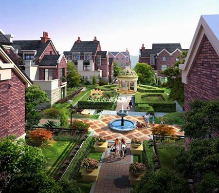 纯英式高尚排屋社区:富春红郡(图)