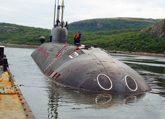 资料图:俄海军黑海舰队装备维克托iii型核攻击潜艇