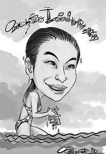 "跳水皇后"郭晶晶(漫画)