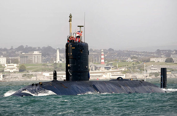 资料图:英国海军torbay号核潜艇