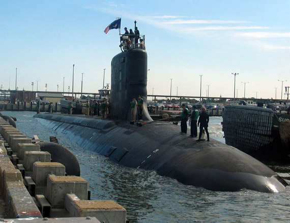 美军华盛顿号核航母海狼级核潜艇参加日美军演