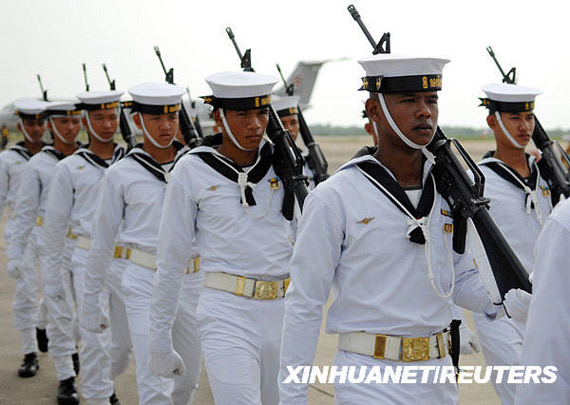 东南亚地区最大规模联合军事演习在泰国中部罗勇府乌塔堡海军机场举行