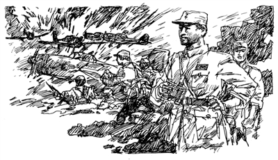 北伐战争手绘漫画图片图片