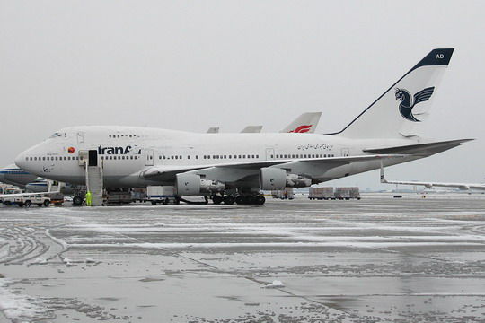 资料图:伊朗民航的波音747客机