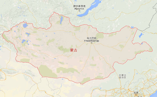 乌兰巴托位置地图图片