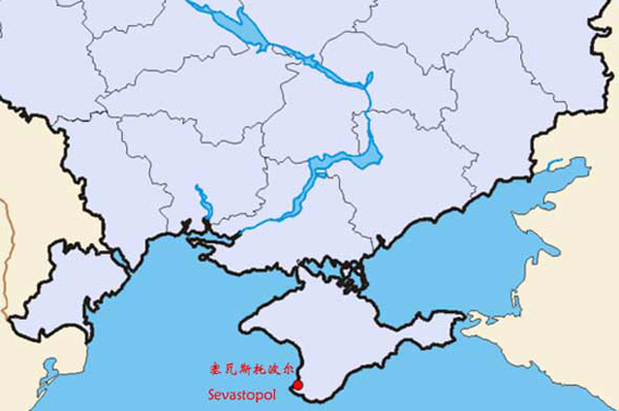 塞瓦斯托波尔地图位置图片