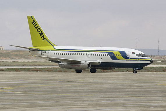 資料圖:蘇丹航空公司波音737-200型飛機