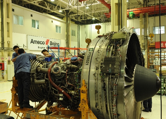 ameco连续5年为泰国航空提供发动机大修服务