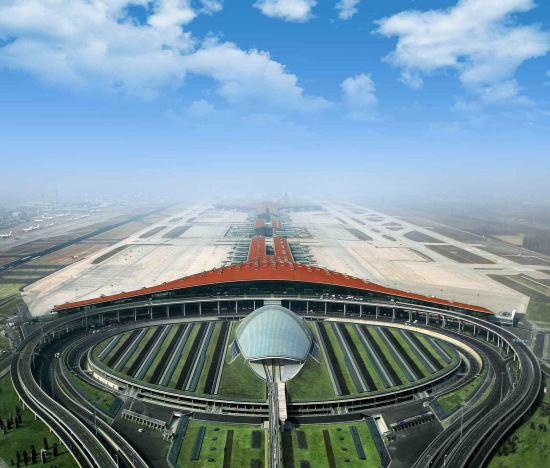北京首都机场鸟瞰图图片