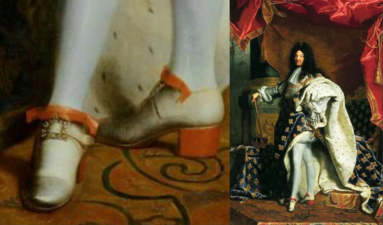 路易十四穿着高跟鞋