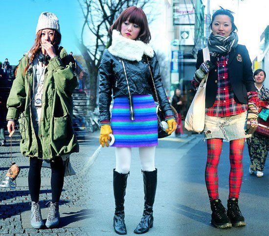 街拍杂志《fruits》上的原宿潮人