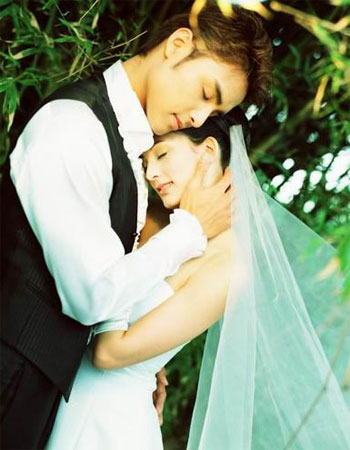 组图你浓我浓明道唯美婚纱照6