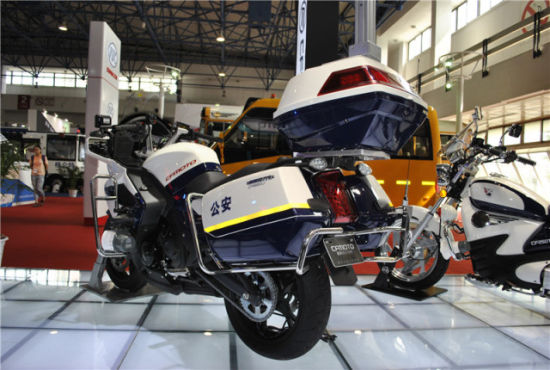 2014新款警用摩托齐亮相中国交博会_新浪汽车_新浪网