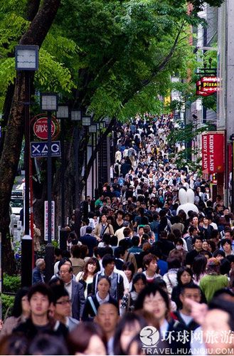 日本涩谷人群拥挤w图片