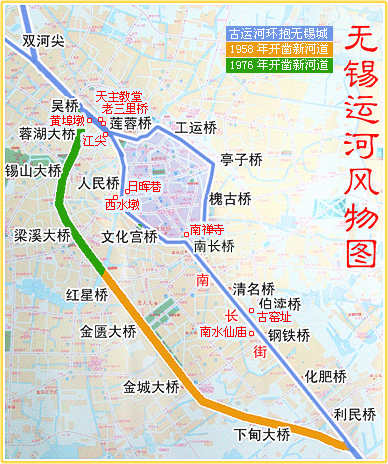 京杭运河无锡段地图图片