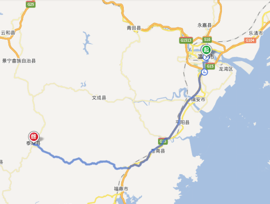 泰顺苍南高速路线图图片