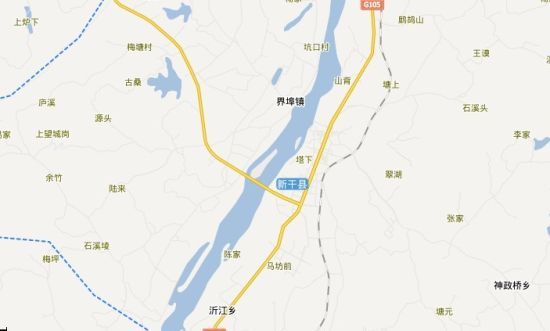 江西省新干县乡镇地图图片