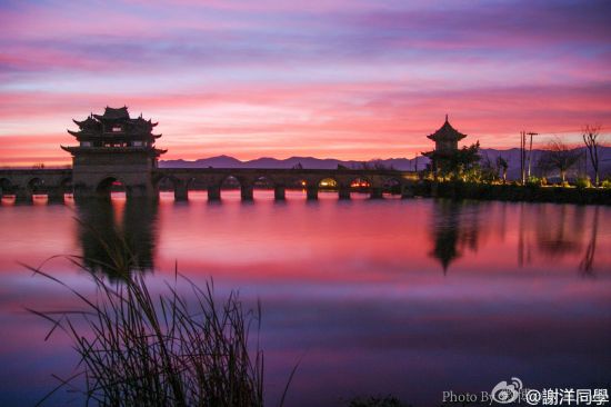 双龙桥的日出印象