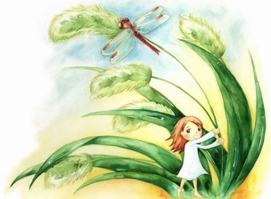 安徒生童话《拇指姑娘》插画