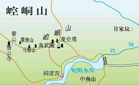 崆峒山景区地图图片