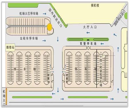 大巴车停车场平面图片