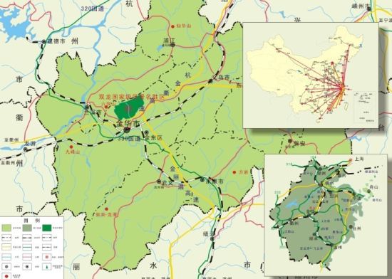 中國健身名山登山賽金華山賽區地圖