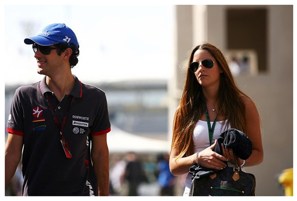 图文f1车队备战收官站布鲁诺塞纳和他的女友