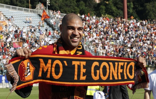 新浪体育讯 北京时间6月10日消息,罗马队下赛季新成员阿德里亚诺于