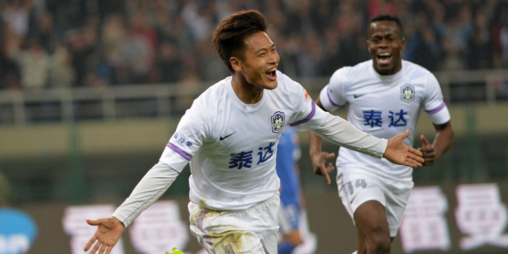 杜震宇帽子戏法 泰达主场3-0送毅腾四连败