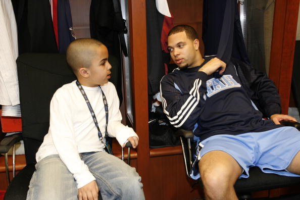 图文-全明星周末技巧挑战赛 基德儿子指点江山