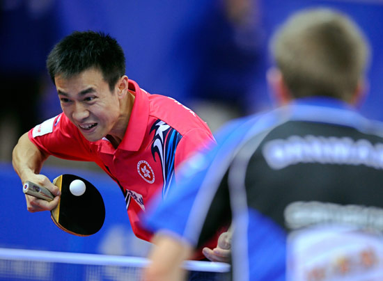 图文-世乒赛男团中国香港1-3负丹麦 李静发狠 - 爱乒乓网