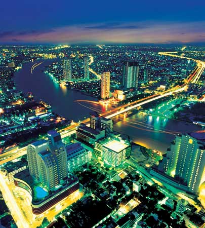 曼谷鸟瞰图片
