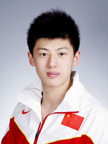 图文北京奥运会中国代表团成立游泳队队员邓健
