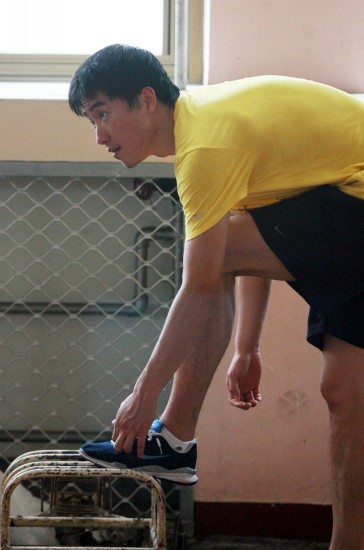 图文-刘翔公开训练课赤膊上阵 刘翔很爱惜自己_综合体育_nike新浪竞技