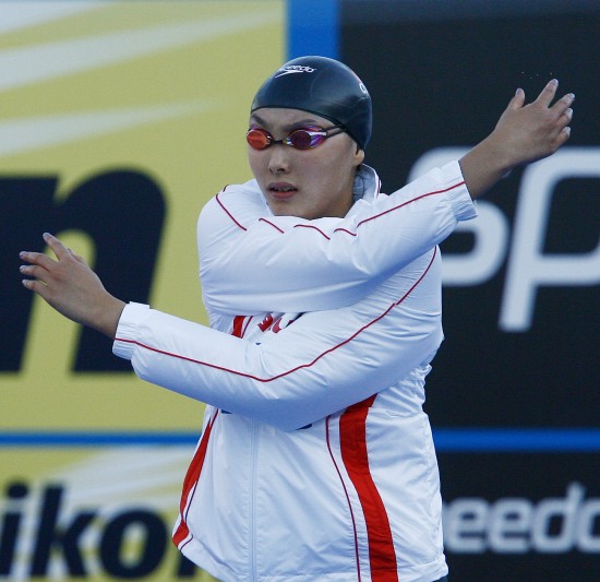 世界游泳冠军杨雨图片