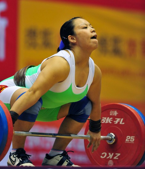 刘春红夺冠 澳门选手张少玲(10月19日19:40)(全运会)(2)举重——女子