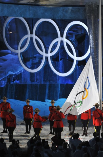 冬奥会开幕式旗帜图片