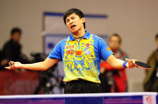 (体育)(1)乒乓球——"直通莫斯科"选拔赛:陈玘负于李平4月2日,陈玘对