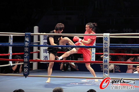 9月28日,蓝带啤酒2010中国武术散打功夫王争霸赛第二阶段比赛在广东