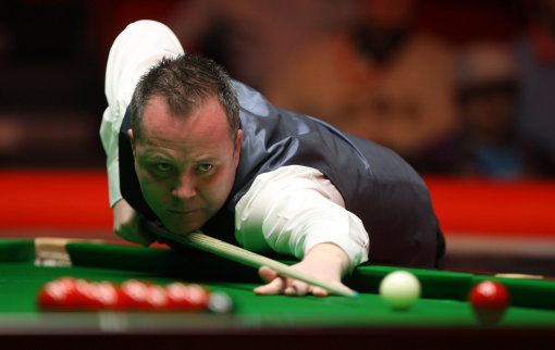 图文-斯诺克英锦赛多特vs希金斯 希金斯气定神闲