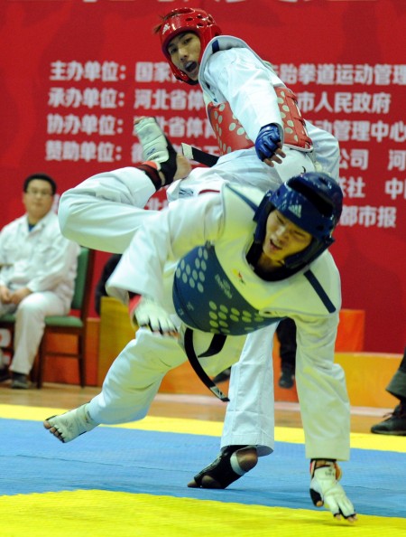 图文-全国跆拳道锦标赛14日 北体大队选手沈雨夺冠
