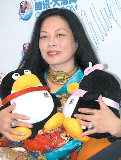 服装设计师梁明玉 记者 李化 摄昨日,北京奥运会开闭幕式的服装总设计