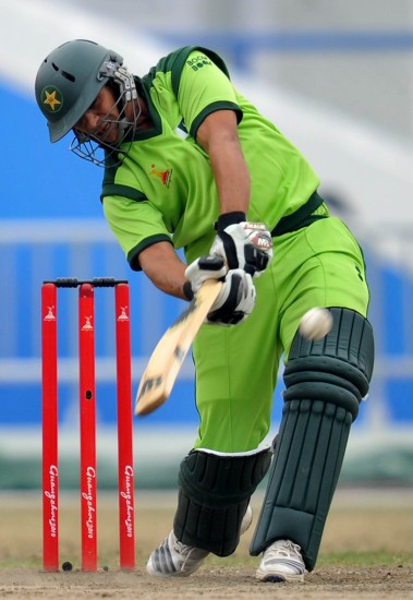 图文巴基斯坦队晋级板球半决赛精准的一击